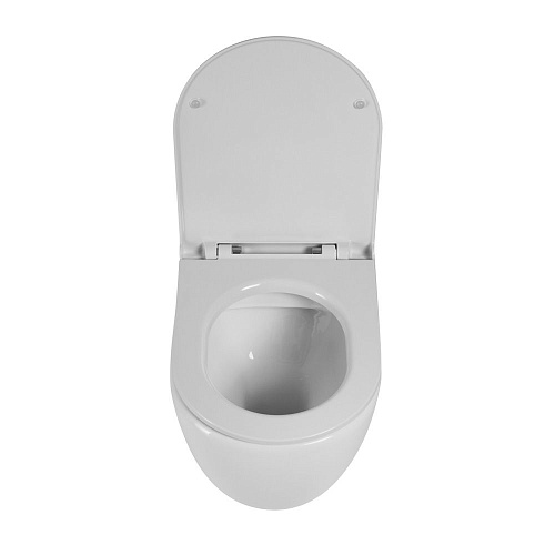 Унитаз приставной BelBagno SFERA-R BB2141CBR/BB902SC безободковый с сиденьем Унитаз приставной BelBagno SFERA-R BB2141CBR/BB902SC безободковый с сиденьем