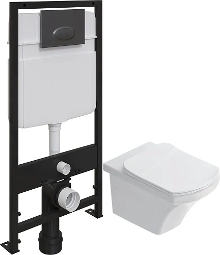 Комплект Унитаз подвесной STWORKI Хальмстад SETK2804-0606-001-1-6000 с микролифтом + Система инсталл 560245 Комплект Унитаз подвесной STWORKI Хальмстад SETK2804-0606-001-1-6000 с микролифтом + Система инсталл 560245