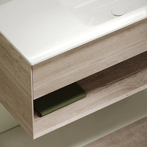 Тумба под раковину Sancos Marmi 1.0 MR1.0100REG правая, 995х445х520, дуб галифакс натуральный, подвесная Тумба под раковину Sancos Marmi 1.0 MR1.0100REG правая, 995х445х520, дуб галифакс натуральный, подвесная