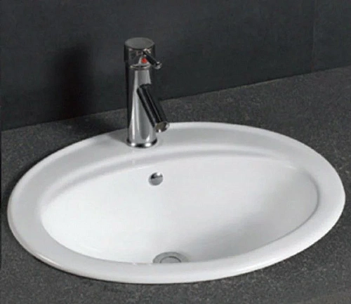 Раковина CeramaLux 9413 врезная, белый Раковина CeramaLux 9413 врезная, белый