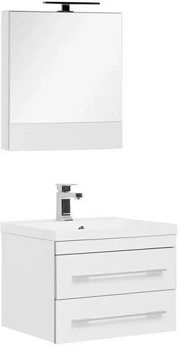 Комплект мебели Aquanet Верона 58 белый (подвесной 2 ящика) 00287651 Комплект мебели Aquanet Верона 58 белый (подвесной 2 ящика) 00287651