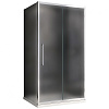 Картинка анонса товара «душевой уголок abber schwarzer diamant ag30160mh-s50m 160x50 см универсальный, профиль хром, стекло матовое»