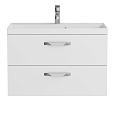 Детальная картинка товара «тумба под раковину belbagno aurora-800-2c-so-bl подвесная 796x445 bianco lucido»