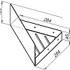 Полка Aquanet Магнум 28x28 белая матовая, угловая 00302237 Полка Aquanet Магнум 28x28 белая матовая, угловая 00302237