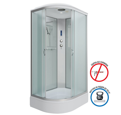 Душевая кабина Niagara Classic NG-33184-14RP (1100х800х2150) средний поддон (26см) стекло матовое 331844RP Душевая кабина Niagara Classic NG-33184-14RP (1100х800х2150) средний поддон (26см) стекло матовое 331844RP