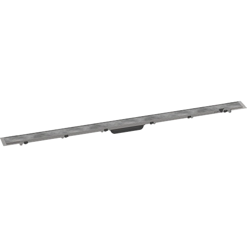 Решетка для водоотводящего желоба Hansgrohe RainDrain Rock, 120 см, укорачиваемая, для облицовки плитку 56034000. Решетка для водоотводящего желоба Hansgrohe RainDrain Rock, 120 см, укорачиваемая, для облицовки плитку 56034000.