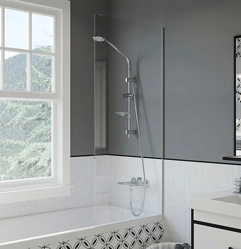 Шторка на ванну DIWO Ростов 4GW009 неподвижная, 70x150 507473 Шторка на ванну DIWO Ростов 4GW009 неподвижная, 70x150 507473