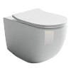 Унитаз приставной Ceramica Nova METROPOL CN4004 белый с сиденьем