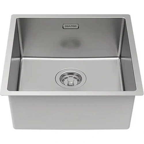 Кухонная мойка Paulmark LASSAN 49 UN LA49-BS, брашированная 490х440мм Кухонная мойка Paulmark LASSAN 49 UN LA49-BS, брашированная 490х440мм