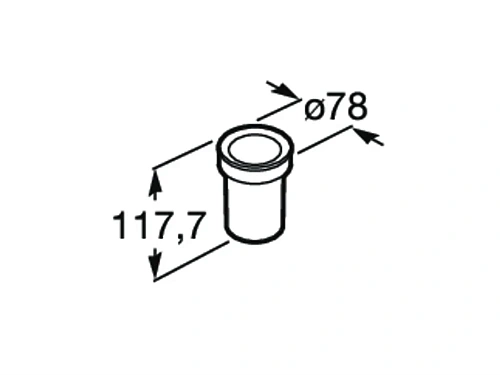 Стакан Roca Twin 816706001 Стакан Roca Twin 816706001