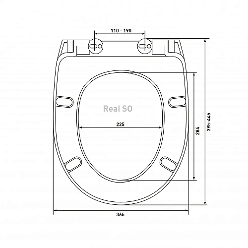 Крышка-сиденье BERGES Real SO 010703 Крышка-сиденье BERGES Real SO 010703