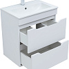 Тумба под раковину Aquanet Практика 60 белый матовый 2 ящика 00330457 напольная/подвесная Тумба под раковину Aquanet Практика 60 белый матовый 2 ящика 00330457 напольная/подвесная