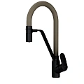 Смеситель для кухни AM.PM Like F8007826 с каналом для питьевой воды и гибким изливом, черный/бежевый Смеситель для кухни AM.PM Like F8007826 с каналом для питьевой воды и гибким изливом, черный/бежевый