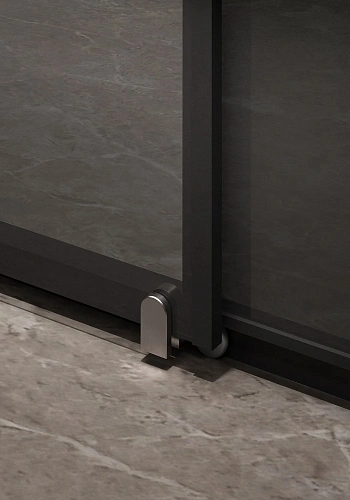 Душевая дверь Timo TD-150/03GR-6, раздвижная 1950x1500, профиль черный, стекло графит 6 мм Душевая дверь Timo TD-150/03GR-6, раздвижная 1950x1500, профиль черный, стекло графит 6 мм