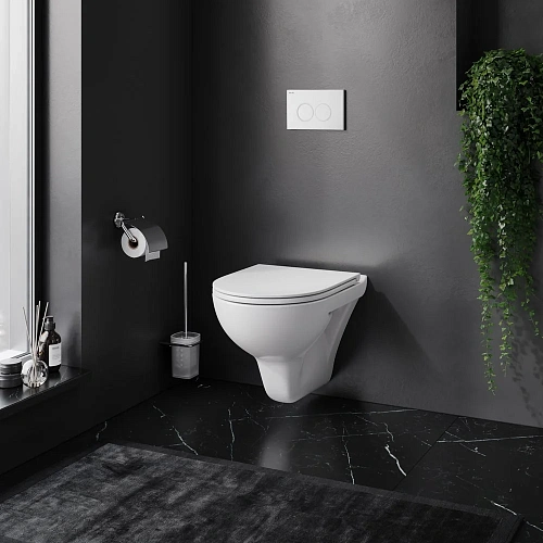 Комплект унитаза AM.PM Gem FlashClean IS70101.901700 с инсталляцией, сиденьем микролифт и белой клавишей Комплект унитаза AM.PM Gem FlashClean IS70101.901700 с инсталляцией, сиденьем микролифт и белой клавишей