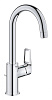 Картинка анонса товара «смеситель для раковины grohe bauloop с ограничителем температуры и рычажным донным клапаном, размер  23763001»