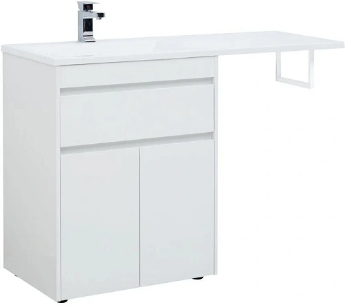 Тумба под раковину Aquanet Токио 68 белый (напольная, 1 ящик, 2 дверцы) 00237746 Тумба под раковину Aquanet Токио 68 белый (напольная, 1 ящик, 2 дверцы) 00237746