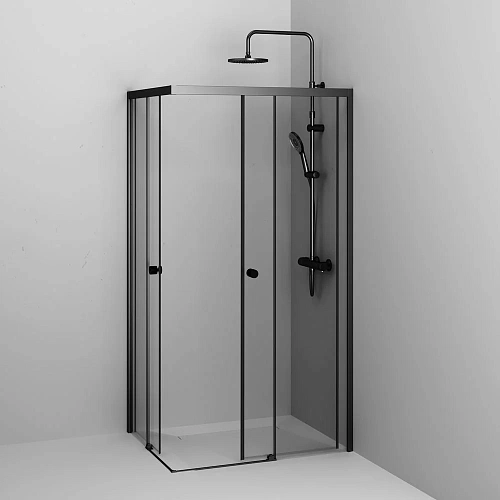 Душевой уголок AM.PM X-Joy W94G-403-10080-BТ Slide 100х80, черный, стекло прозрачное Душевой уголок AM.PM X-Joy W94G-403-10080-BТ Slide 100х80, черный, стекло прозрачное