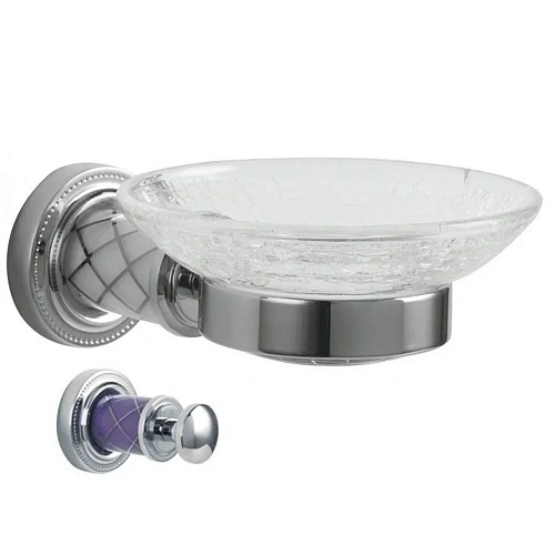 Мыльница Boheme MURANO 10903-V-CR CHROME (фиолетовое) Мыльница Boheme MURANO 10903-V-CR CHROME (фиолетовое)