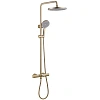 Душевая система ABBER Thermostat AF8516GL с термостатом и изливом, золото матовое Душевая система ABBER Thermostat AF8516GL с термостатом и изливом, золото матовое