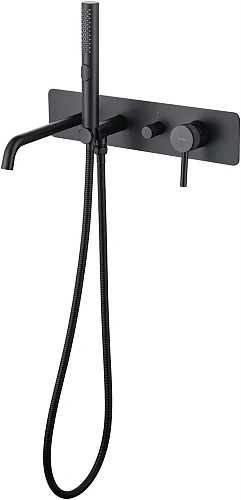 Смеситель для ванны Allen Brau Priority 5.31A05-31 (с внутренней частью) черный матовый Смеситель для ванны Allen Brau Priority 5.31A05-31 (с внутренней частью) черный матовый