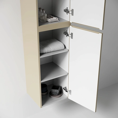 Шкаф-пенал SANCOS Folk PFL35CP 350х350х1650 мм капучино, подвесной Шкаф-пенал SANCOS Folk PFL35CP 350х350х1650 мм капучино, подвесной