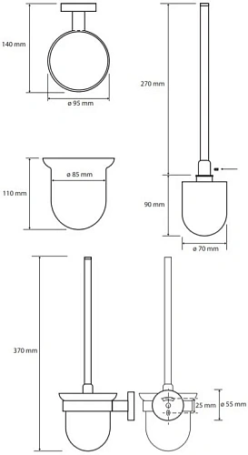 Ершик для унитаза Bemeta WHITE 104113014 Ершик для унитаза Bemeta WHITE 104113014