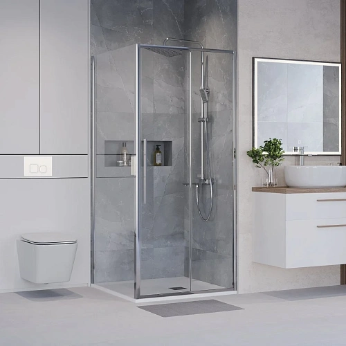 Душевой уголок Niagara Nova NG-64-10A-A90-34 (100x90x195) прямоугольная, раздвижная, хром, стекло прозрачноета Душевой уголок Niagara Nova NG-64-10A-A90-34 (100x90x195) прямоугольная, раздвижная, хром, стекло прозрачноета