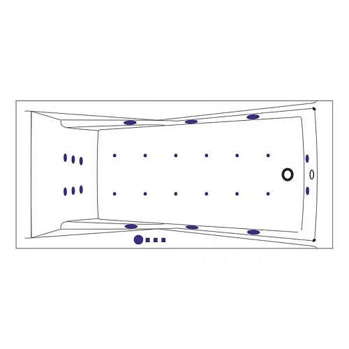 Акриловая ванна WHITECROSS Palace 170x75 "ULTRA" белый гидромассажная 0104.170075.100.ULTRA.WH Акриловая ванна WHITECROSS Palace 170x75 "ULTRA" белый гидромассажная 0104.170075.100.ULTRA.WH