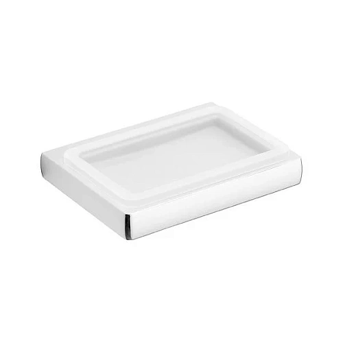 Мыльница Colombo Lulu B6201.CR-VAN подвесная, хром/матовое стекло Мыльница Colombo Lulu B6201.CR-VAN подвесная, хром/матовое стекло