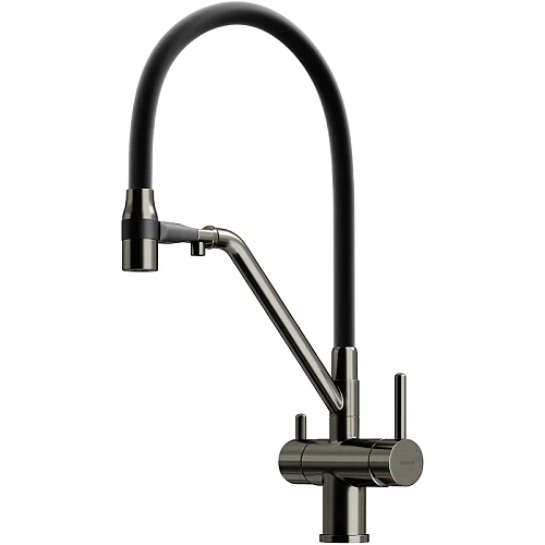 Смеситель для кухни Sancos Dora SC4003GG под фильтр, вороненая сталь Смеситель для кухни Sancos Dora SC4003GG под фильтр, вороненая сталь