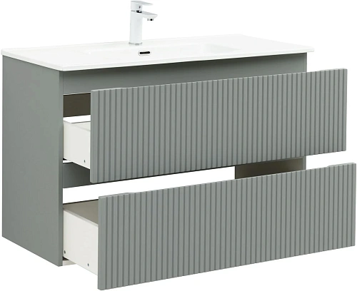 Тумба под раковину Aquanet Джейн Flat 100 мисти грин 00335436 подвесная Тумба под раковину Aquanet Джейн Flat 100 мисти грин 00335436 подвесная