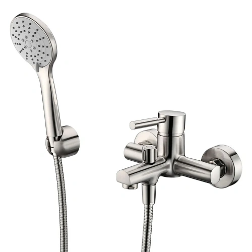 Смеситель для ванны WasserKRAFT Wern 4201 никель Смеситель для ванны WasserKRAFT Wern 4201 никель