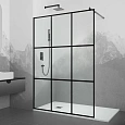 Душевая перегородка RGW Walk In WA-111B 1200 мм 411011112-84 черный, Easy Clean Душевая перегородка RGW Walk In WA-111B 1200 мм 411011112-84 черный, Easy Clean