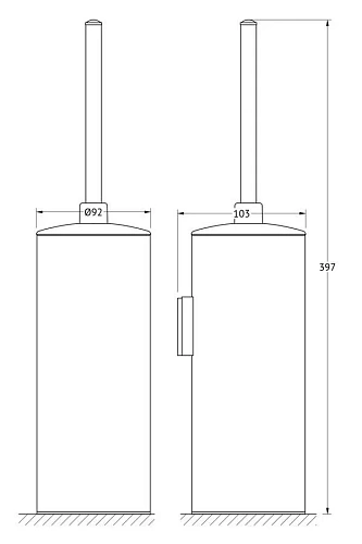 Ершик для унитаза FBS Universal UNI 114 металлический Ершик для унитаза FBS Universal UNI 114 металлический