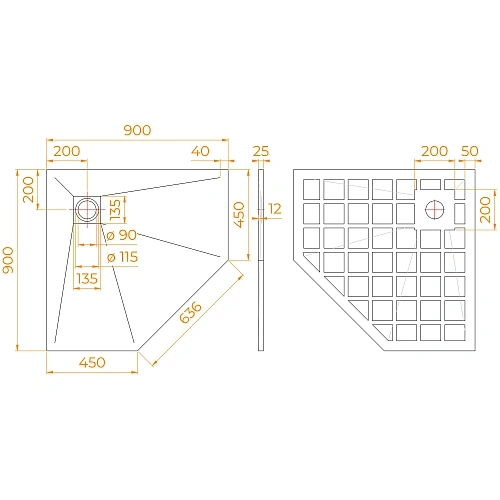 Душевой поддон RGW STONE TRAY-W 900x900 квадрат 14152099-01-11 Душевой поддон RGW STONE TRAY-W 900x900 квадрат 14152099-01-11