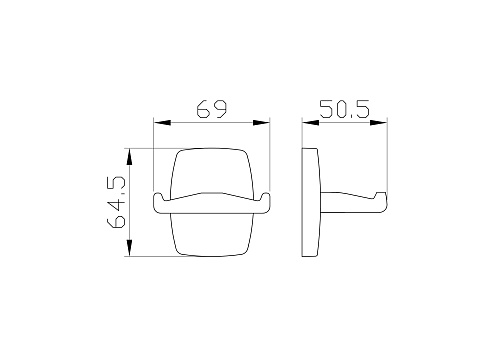 Крючок Wonzon & Woghand хром (WW-1501) Крючок Wonzon & Woghand хром (WW-1501)