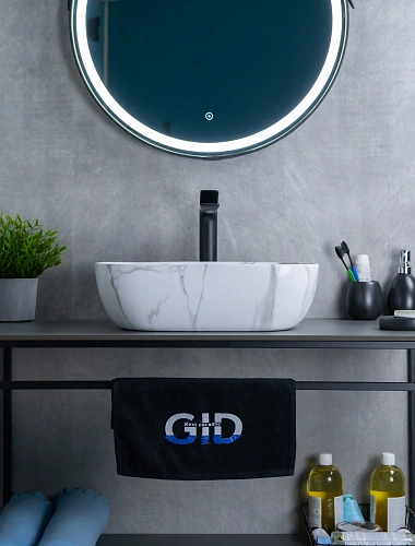 Раковина Gid Mnc333C 54469 накладная под камень глянцевая 46x32.5x13.5 Раковина Gid Mnc333C 54469 накладная под камень глянцевая 46x32.5x13.5