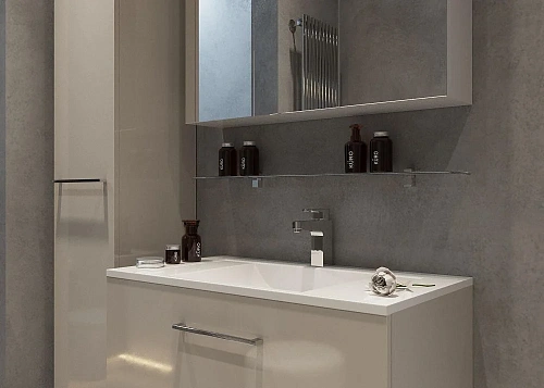 Тумба под раковину De Aqua Квадро 90 бежевый 00186129 Тумба под раковину De Aqua Квадро 90 бежевый 00186129