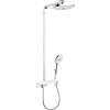 Картинка анонса товара «душевая система hansgrohe raindance select e 300 2jet showerpipe с термостатом, белый/хром 27126400»