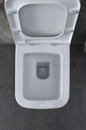 Унитаз подвесной Allen Brau Infinity 4.21011.20 с крышкой, белый глянец