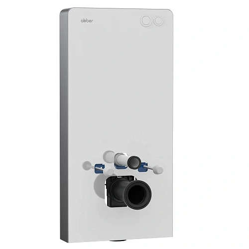 Инсталляционный модуль внешнего монтажа ABBER AC0107MW для подвесного унитаза, белый Инсталляционный модуль внешнего монтажа ABBER AC0107MW для подвесного унитаза, белый
