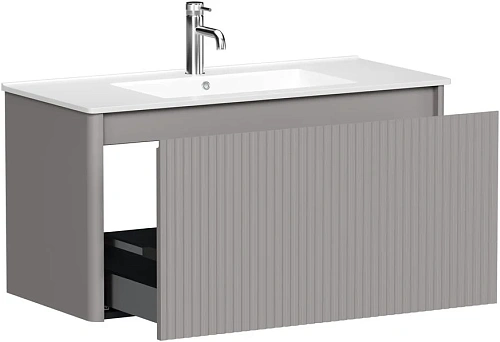 Тумба под раковину Allen Brau Gravity 100 1.370018.PGM платина матовый Тумба под раковину Allen Brau Gravity 100 1.370018.PGM платина матовый