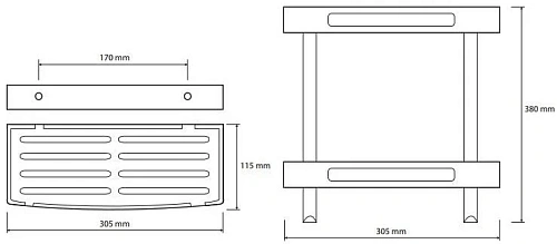 Полка Bemeta CYTRO 102308241 Полка Bemeta CYTRO 102308241