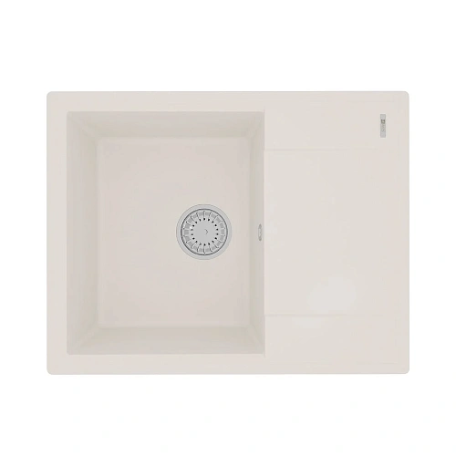 Кухонная мойка Lemark IMANDRA 640 врезная из кварцгранита, с крылом, Жасмин 9910022 Кухонная мойка Lemark IMANDRA 640 врезная из кварцгранита, с крылом, Жасмин 9910022