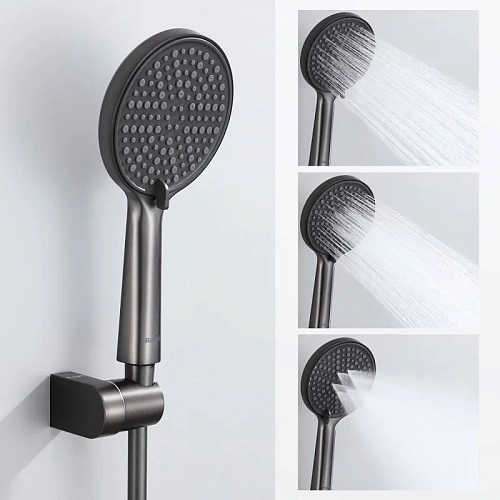 Душевая система Raglo R20.27.09 встраиваемая, графит Душевая система Raglo R20.27.09 встраиваемая, графит