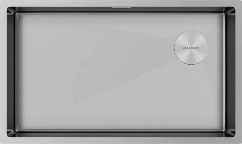 Кухонная мойка Paulmark NEXT-SKEW 74 UNI, PM887444-BS, брашированная нерж.сталь, 740х440мм 1,2мм Кухонная мойка Paulmark NEXT-SKEW 74 UNI, PM887444-BS, брашированная нерж.сталь, 740х440мм 1,2мм