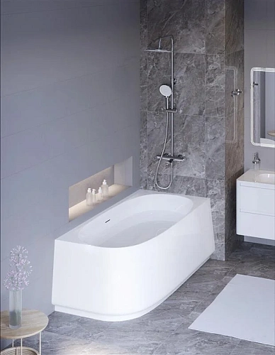 Акриловая ванна CEZARES CZR-LUX-CORNER-165-80-58-R угловая правосторонняя Акриловая ванна CEZARES CZR-LUX-CORNER-165-80-58-R угловая правосторонняя