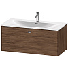 Картинка анонса товара «тумба под раковину duravit brioso br421301021 подвесная 102 см орех темный»