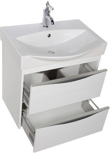 Тумба с раковиной Aquanet Франка 65 белый 00183051+00182328 Тумба с раковиной Aquanet Франка 65 белый 00183051+00182328
